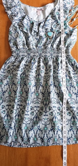 Forever 21 Blue/White Dress - Picture 2 of 5